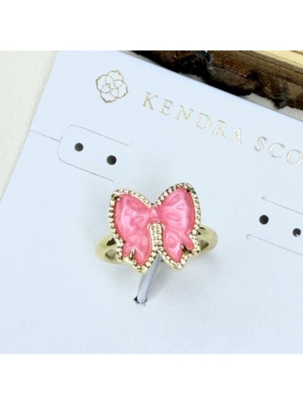 Kendra Scott Haley Bow Gold Band Ring